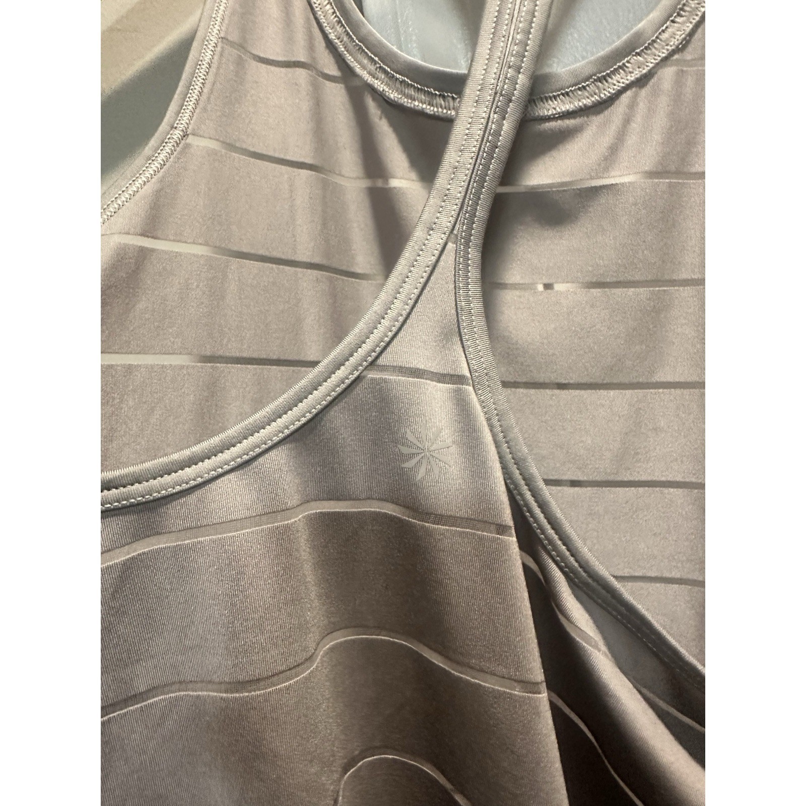 Athleta Gray Translucent Tank Small - image 4