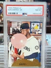 1995 Pinnacle Ken Griffey Jr PSA 8 Iconic Bubble Gum Card