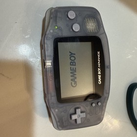 Nintendo Game Boy Advance (GBA) Model AGB-001 2001 Clear Glacier