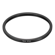 72mm Male 67mm Female Step Down Ring Adapter for ND IR DSLR Lenses, Black