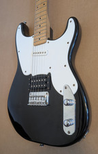 2004 Squier by Fender 51 Strat/Tele Hybrid Electric Guitar-Black Maple Neck