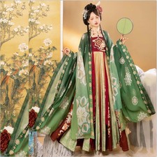 Hanfu Dress Women Chinese Ancient Traditional Carnival Cosplay Costume Green Red