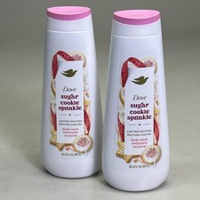 DOVE 2 PACK Limited Edition Sugar Cookie Sprinkle Body Wash 20 fl oz