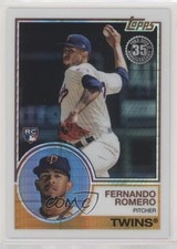 2018 Topps Silver Pack 1983 Design Chrome Update Series Fernando Romero #111 0b0