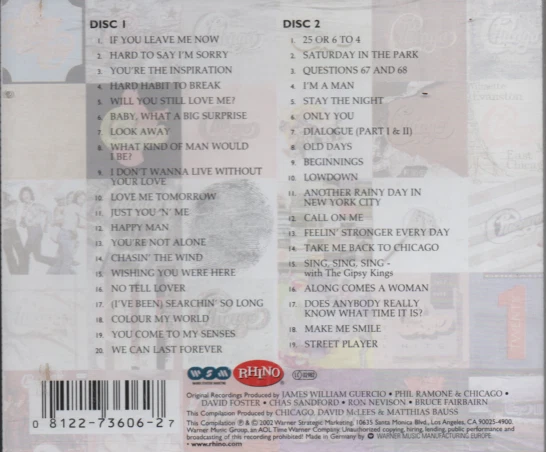 2 CD Chicago/ Story/Complete Greatest Hits 1967-2002/ 39 Songs/Remaster 2002 - Bild 2 von 2