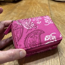 Vera Bradley Stamped Paisley Pink Travel Pill case
