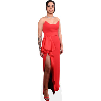 Ella Mai (rotes Kleid) Minigröße Cutout