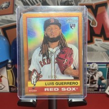 Topps Heritage 2025 Luis Guerrero Rookie Chrome Orange #306 /25 First On Print