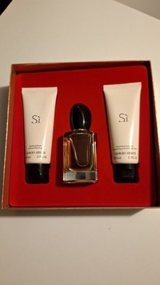 Giorgio Armani Si Eau de Parfum 50ml + Duschgel 75mlBody Lotion 75ml Set OVPNeu 