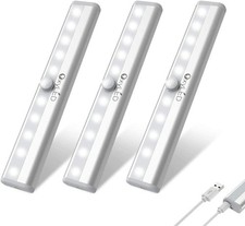 Bewegungsmelderleuchten Innen, 3er Pack USB w...