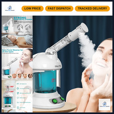 Nano Ionic Facial Steamer with Ozone - 360 Arm, Warm Mist for Home Spa Treatmen