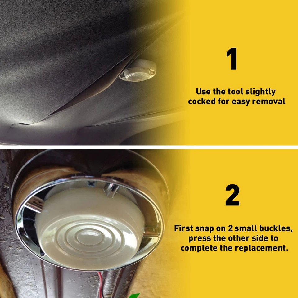 Cubierta de lámpara de lente con bisel de luz de cúpula interior personalizada para Ford Falcon 1961-65 Foto 4 de 4