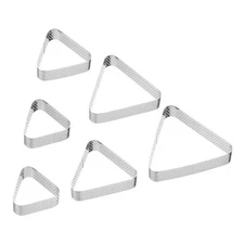 Perforated Cake Rings Set Stainless Steel Triangle Tartlet Ring