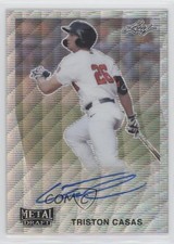2021 Leaf Metal Draft 1990 Leaf Silver Wave Triston Casas #LA-TC1 Auto uk2