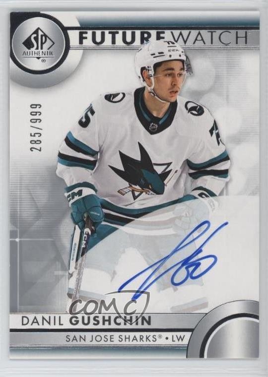 2023-24 SP Authentic Auto Future Watch 285/999 Danil Gushchin #135 Auto h8y
