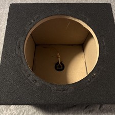 Car Audio Single 10" Sealed Subwoofer Rear Angle Sub Box Enclosure Speaker Audio