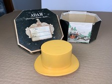 Vintage Mini Plastic Adam Yellow Hat Salesman's Sample In Original Box Promo