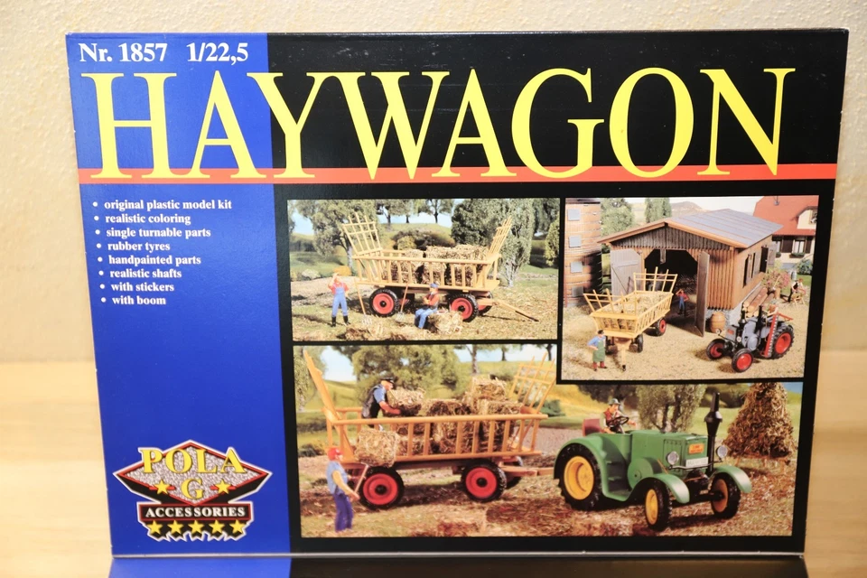 Pola 1857 Hay Wagon, LGB, G Gauge, Kit Original Packaging - Image 3 of 4