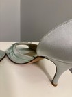 Banana Republic Women’s Silver/Green Sequin Bow D'Orsay Open Toe Heels 6 — photo 4