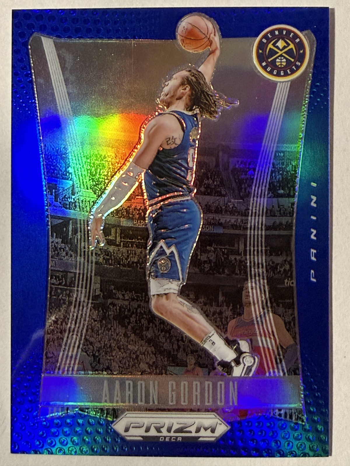 2023-24 Prizm Deca Aaron Gordon #'d /149 Blue Prizm #42 Nuggets Color Match