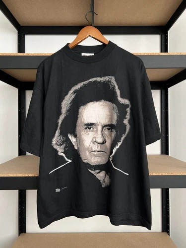 Johnny Cash European Tour Black T-shirt Sz XL 1990s vintage concert t-shirt, vintage, size XL, single stitch, B+ condition