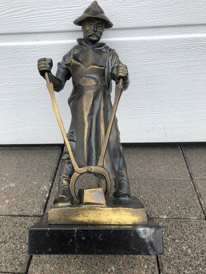 Hüttenmann Frieder, 33cm, Wahrzeichen a. d. Siegerland,  Bronze/bronzierter-Guss