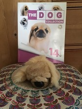 Eaglemoss Artlist Dog Collection Brown Pekingese Puppy Plush Toy & 14 Magazine