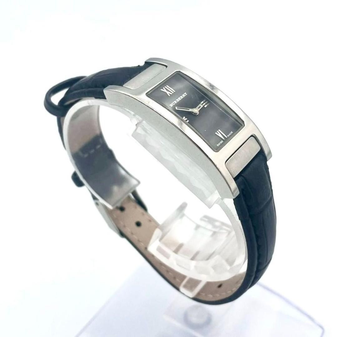 Burberry Rectangular Quartz Wristwatch Leather St… - image 4