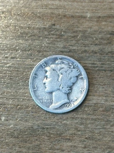 1934D Mercury Dime VG