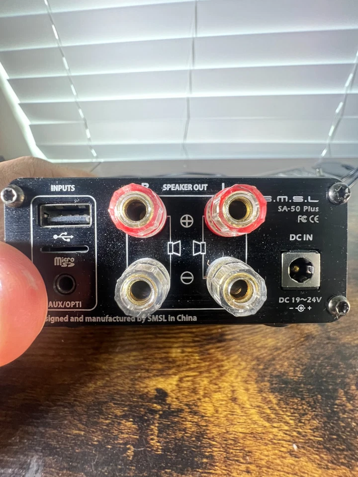 S.M.S.L SA-50 AMP 659864 Stereo Amplifier Base Untested Missing Power Adapter C - Image 4 of 4