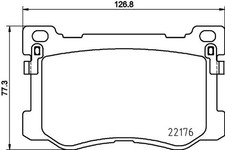 HELLA PAGID BREMSBELÄGE VORNE passend für GENESIS G80 HYUNDAI EQUUS GENESIS KIA 