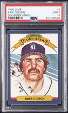 1986 LEAF DIAMOND KINGS #1 KIRK GIBSON PSA 9