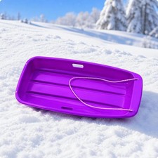 Easy-to-Carry Sled with Pull Rope  built-in Handhold Openings Toboggan,