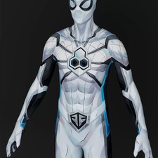 Future Foundation Spiderman Cosplay Jumpsuit Suit Costume Adult Kids Halloween