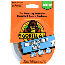 Gorilla Double-Sided Duct Tape: 1.41 in. x 24 ft. White 