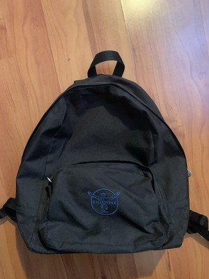 Vintage Chiemsee Rucksack Retro Backpack Schwarz Tasche 90er 00er