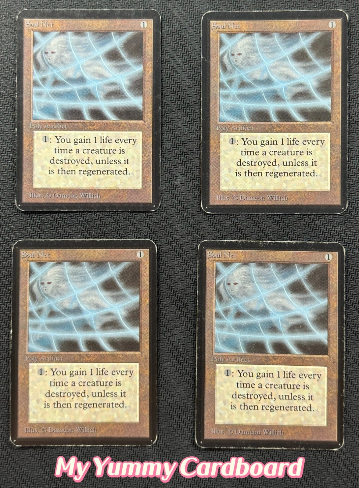 MTG Alpha Soul Net x4 Playset — Heavily Played | Limited Edition Alpha 1993
