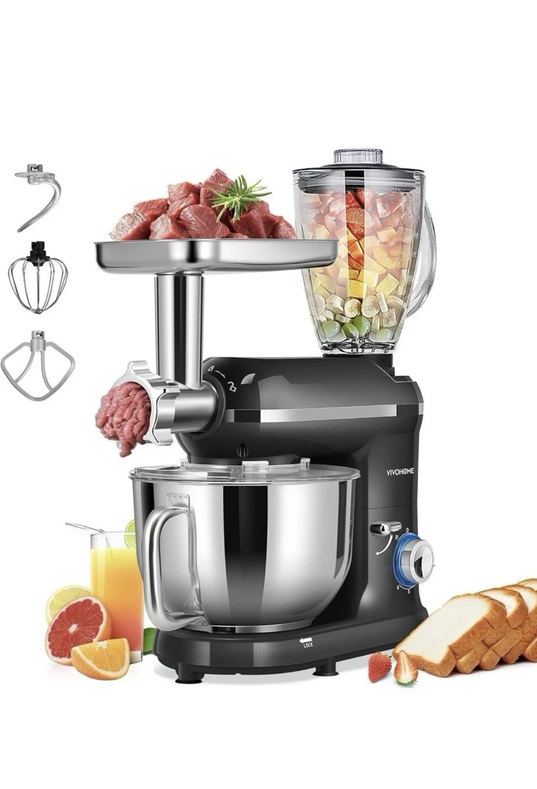 Stand Mixer with 6 Quart Stainless Steel
Opens in a new window or tab
