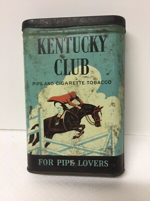 Kentucky Club Pipe & Cigarette Tobacco Tin ~ TB10