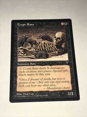 Crypt Rats MAGIC THE GATHERING CARD 