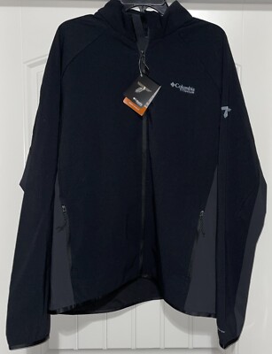 Columbia Jacket Mens XL Black Spectre Ridge Fleece Titanium Omni-Shield NWT