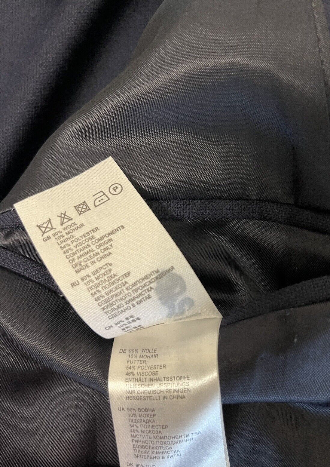 Reiss Wool Mohair Unlined 2 Button Blazer Men's Size 44 Navy Blue image 8
