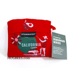 Starbucks Discovery Series California State Red Recycled Reusable Tote Bag NEW