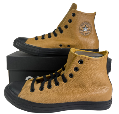 Converse Chuck Taylor All Star Hi Sneakers Leather Wheat Brown 172014C  Men's