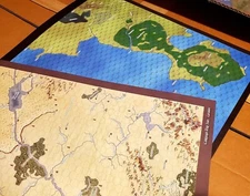 Judges Guild Wilderlands Campaign Maps IV & XIII - New - Tarantis  & Ebony Coast