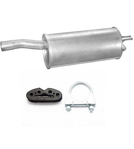 Auspuff Endschalldämpfer + Mittelschalldämpfer Für Opel Corsa D 1.0i - Komplettset Mit E-Zulassung