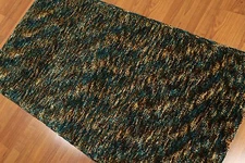 3' x 5' New Handmade shaggy shag Area rug super soft dense quality Multi color