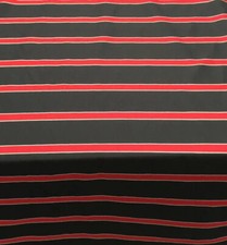 Fabricut 120 Inch Elegant Black Red Stripes Double Width Fabric By the yard
