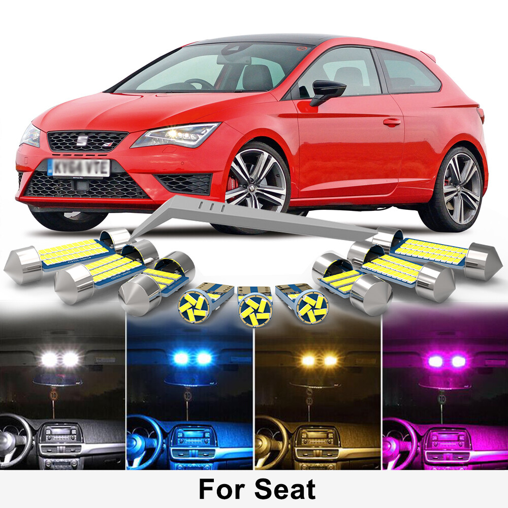 Kit de luces interiores LED para Seat Leon Ibiza Altea Arona Exeo Mii Toledo Alhambra