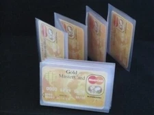 WALLET INSERTS SET OF 2 ACCORDIAN STYLE CARD PICTURE HOLDER RARE FREE SHIPPING